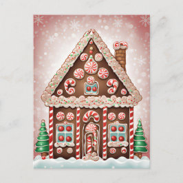 Cartão Postal Casa de Natal Gingercake, Posto
