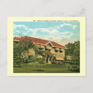 Cartão Postal Casa de Norma Shearer, Beverly Colinas Vintage