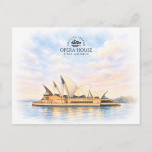 Cartão Postal Casa de Ópera de Sydney   Marco Iconico Famoso