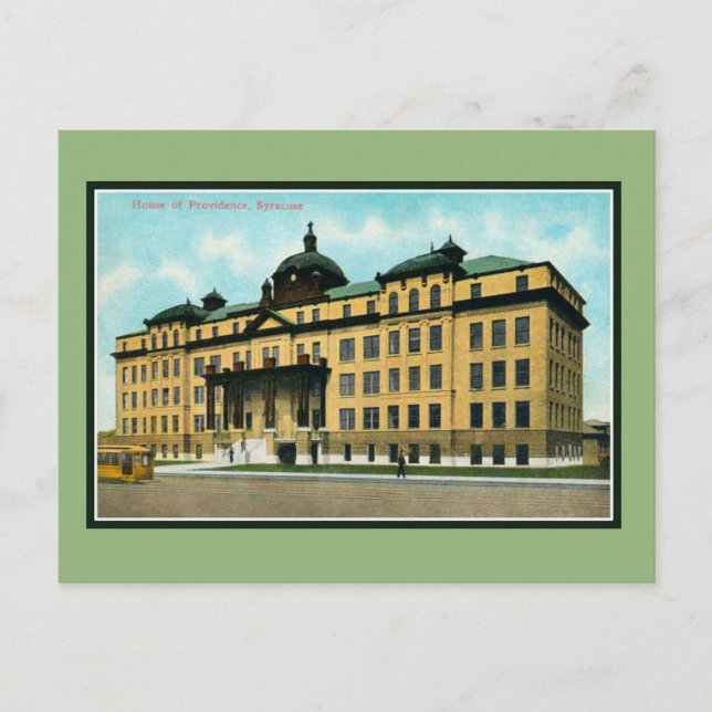 Cartão Postal Casa de Providência, Syracuse NY (Frente)