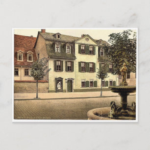 Cartão Postal Casa de Schiller, Weimar, Turíngia, Alemanha raros