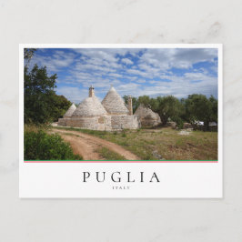 Cartão Postal Casa de Trulli com garagem e jardim na Apúlia