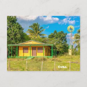 Cartão Postal Casa de um camponês cubano, Cuba