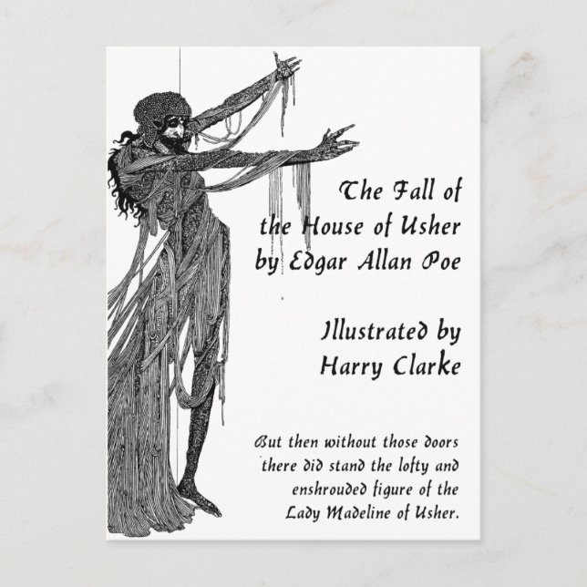 Cartão Postal Casa de Usher (Frente)