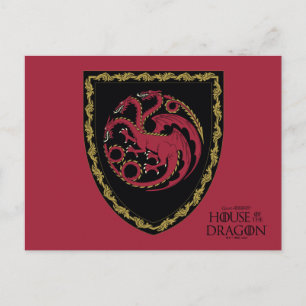 Cartão Postal CASA DO DRAGÃO House Targaryen Crest