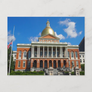 Cartão Postal Casa do Estado de Boston