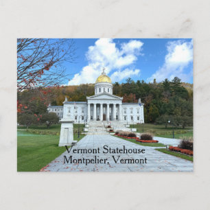Cartão Postal Casa do Estado de Vermont