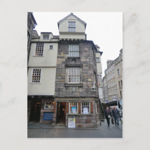 Cartão Postal Casa do Líder Presbiteriano John Knox em Edimburgo