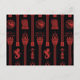 Cartão Postal Casa do Padrão de Crest do Dragão