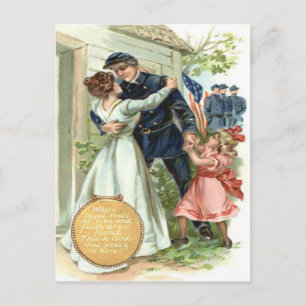 Cartão Postal Casa do Soldado da Guerra Civil da União de Bandei