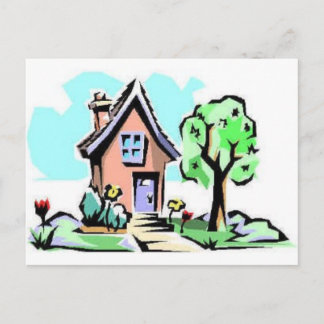 Cartão Postal Casa, doce lar
