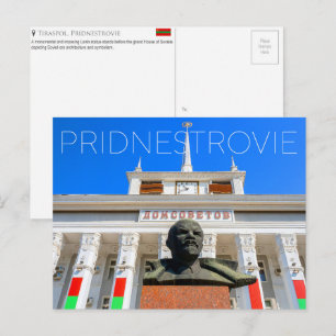 Cartão Postal Casa dos Sovietes, Tiraspol, Pridnestrovie Viagem