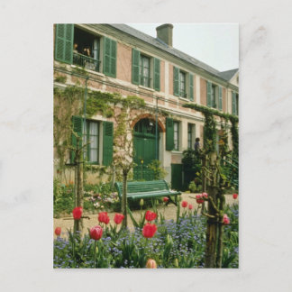 Cartão Postal Casa e jardim do Red Monet, Giverny, norte Fr