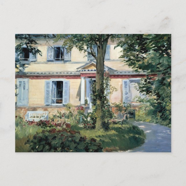 Cartão Postal Casa em Rueil | Édouard Manet (Frente)