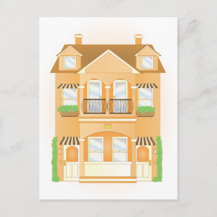 Cartão Postal Casa geminada