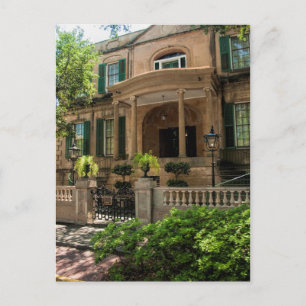 Cartão Postal Casa Histórica Vitoriana de Savannah Georgia 2