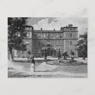 Cartão Postal Casa Marlborough, do jardim, 1863