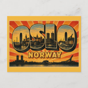 Cartão Postal Casa Municipal de Oslo Noruega