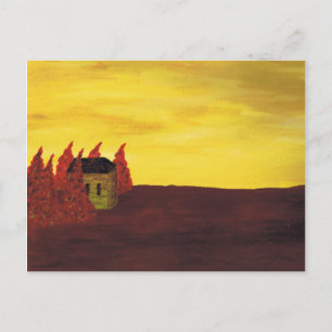 Cartão Postal casa nas árvores