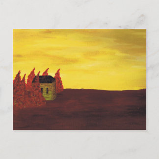 Cartão Postal casa nas árvores