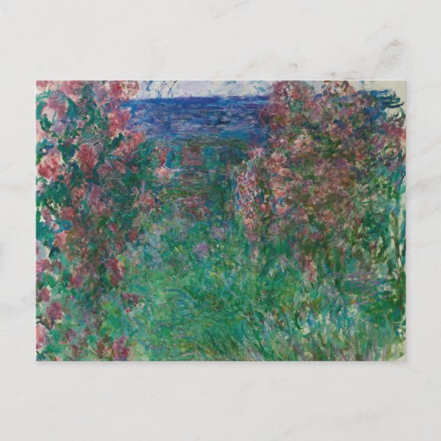 Cartão Postal Casa nas Rosas, Monet (Frente)
