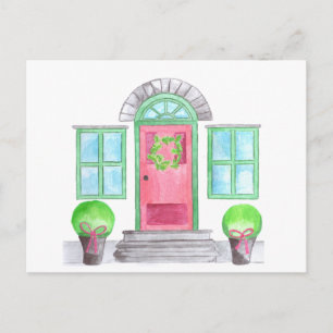 Cartão Postal Casa natalícia de Watercolor