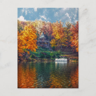 Cartão Postal Casa no lago