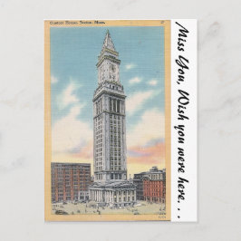 Cartão Postal Casa Personalizada, Boston, missa.