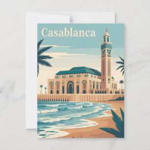 Cartão Postal Casablanca vintage