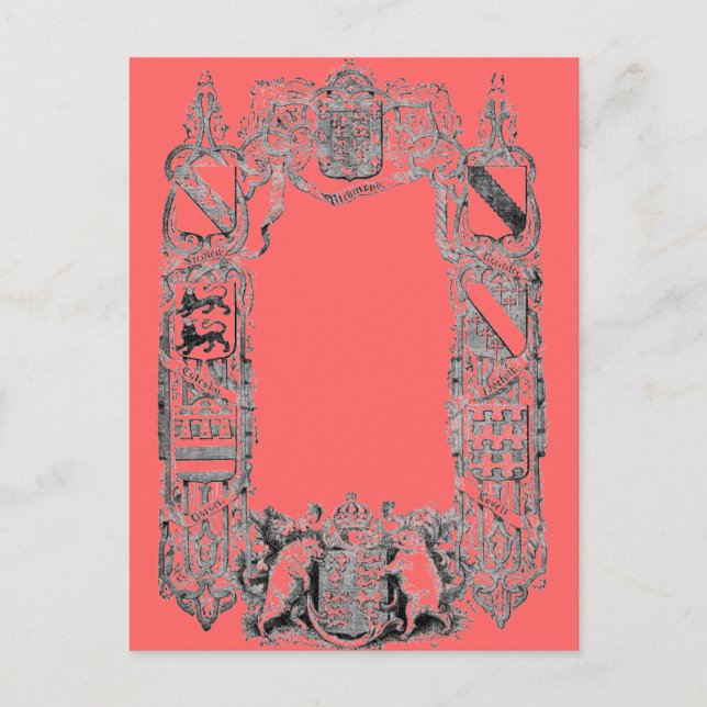 Cartão Postal Casaco de armas (Frente)