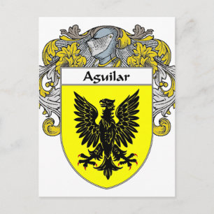 Cartão Postal Casaco de Armas Aguilar (Mantled)