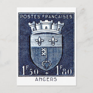 Cartão Postal Casaco de Armas, Angers France