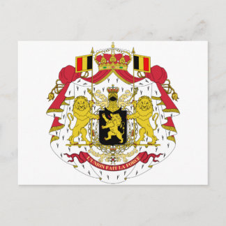 Cartão Postal Casaco de armas da Bélgica