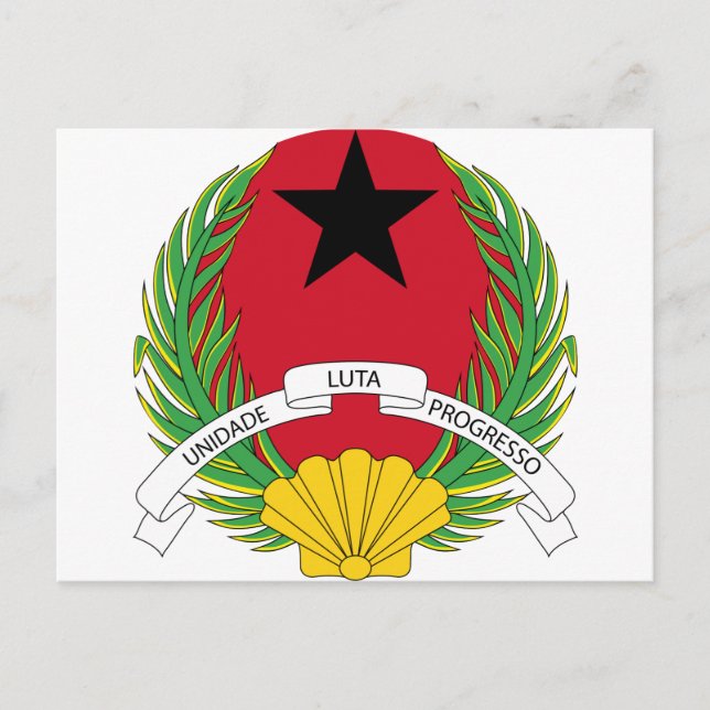 Cartão Postal Casaco de Armas da Guiné-Bissau (Frente)
