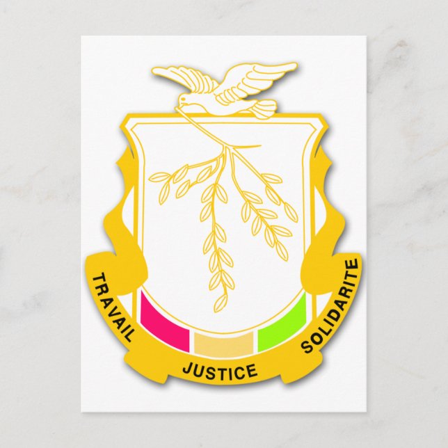 Cartão Postal Casaco de armas da Guiné GN (Frente)