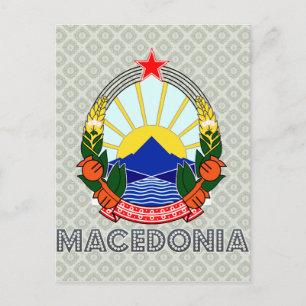 Cartão Postal Casaco de armas da Macedônia