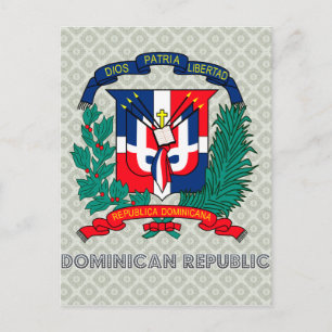 Cartão Postal Casaco de armas da República Dominicana