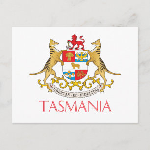 Cartão Postal Casaco de armas da Tasmânia