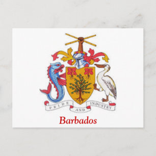 Cartão Postal Casaco de armas de Barbados
