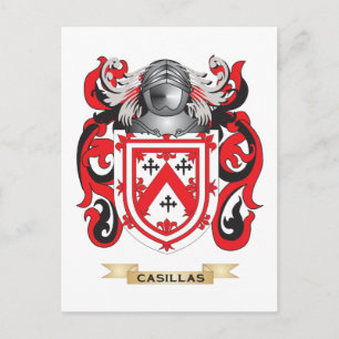 Cartão Postal Casaco de armas de Casillas (Crest Familiar)