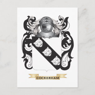 Cartão Postal Casaco de armas de Cockerham