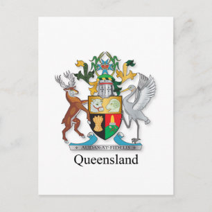 Cartão Postal Casaco de armas de Queensland