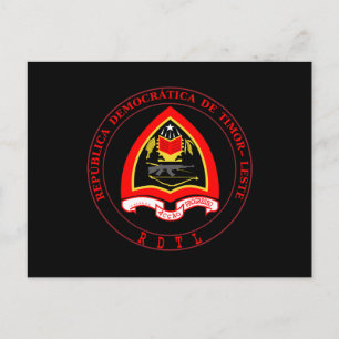 Cartão Postal Casaco de Armas de Timor Leste