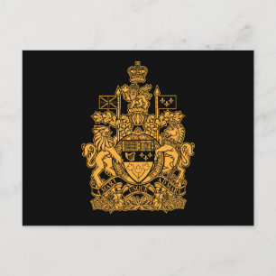 Cartão Postal Casaco de Armas do Canadá - Crest do Canadá