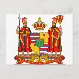 Cartão Postal Casaco de Armas do Havaí