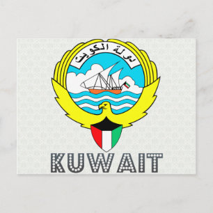 Cartão Postal Casaco de Armas do Kuwait