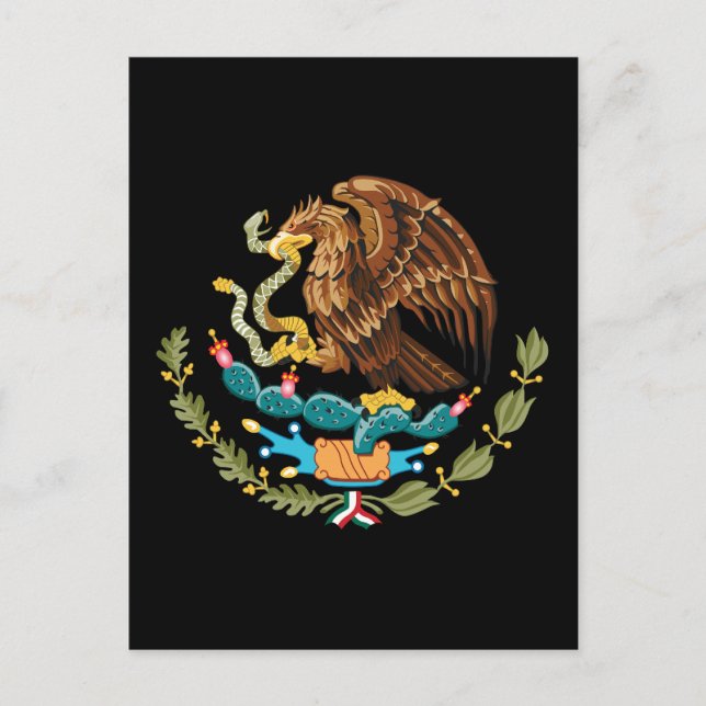 Cartão Postal Casaco de Armas do México (Frente)