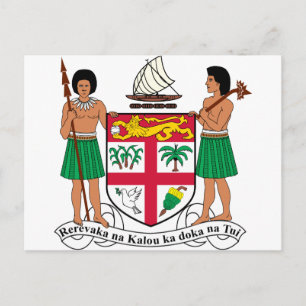 Cartão Postal Casaco de Armas Fiji