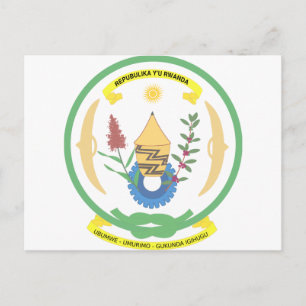 Cartão Postal Casaco de armas Ruanda