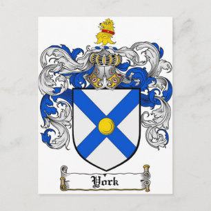 Cartão Postal Casaco de Armas York / Centro de Proteção da Fam
